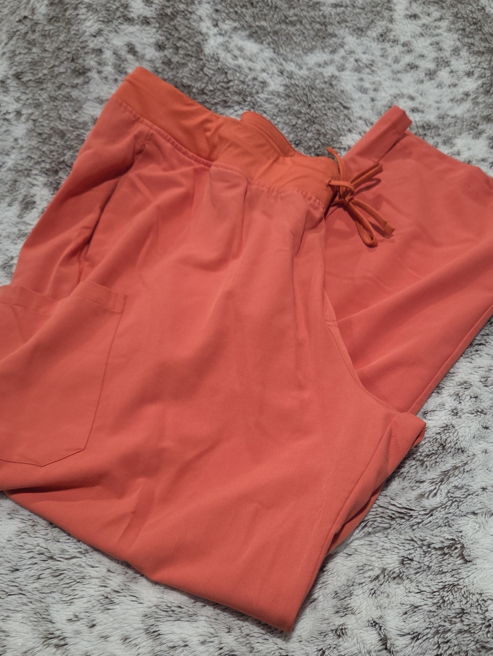 Women’s Coral Drawstring Scrub Pants